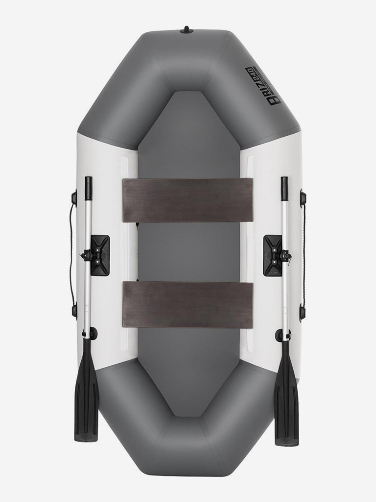 Лодка надувная для рыбалки Тонар Бриз 240 бело/серый