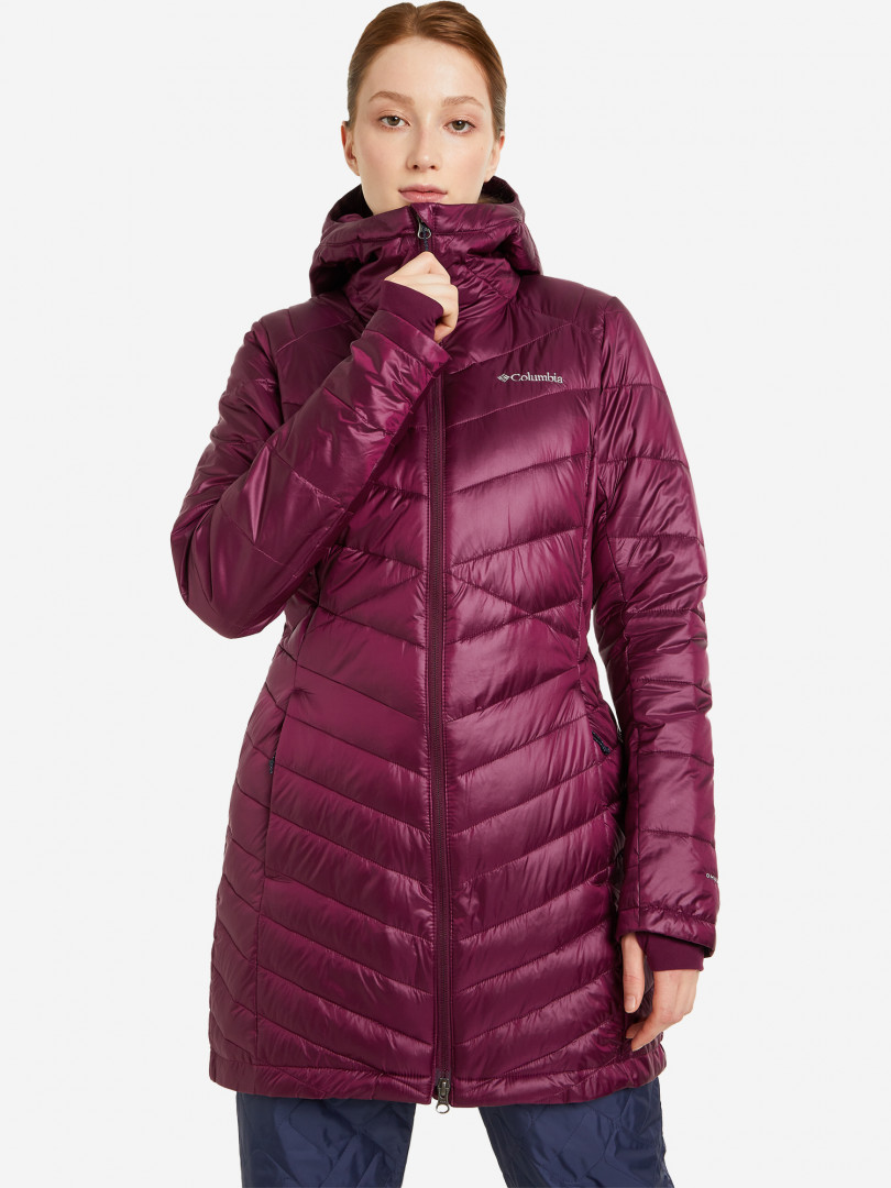 фото Куртка утепленная женская columbia joy peak mid jacket, красный