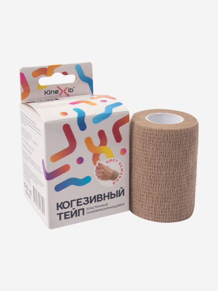 Когезивный тейп Kinexib бежевый (7,5м*4,5см)
