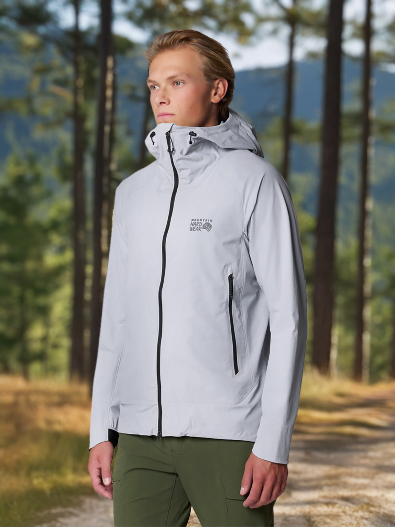 Куртка софтшелл мужская Mountain Hardwear Chockstone Alpine Lt Hooded Jacket Серый 11999₽