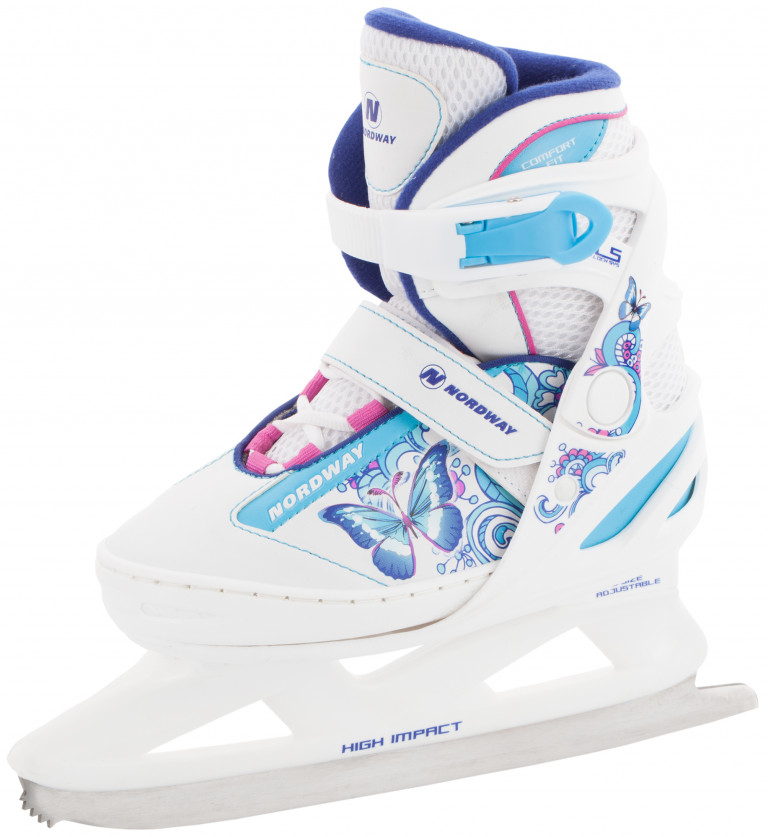 Ледовые коньки раздвижные для девочек Nordway Slide-Girl