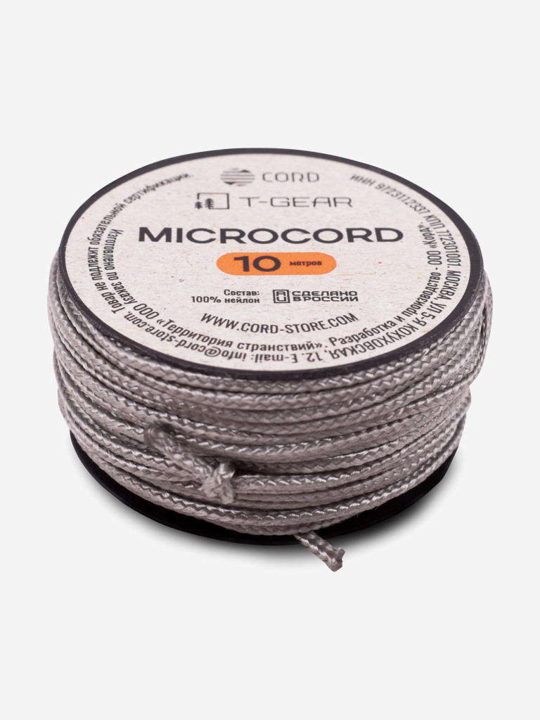 Микрокорд T-Gear x CORD nylon катушка 10м (Grey)