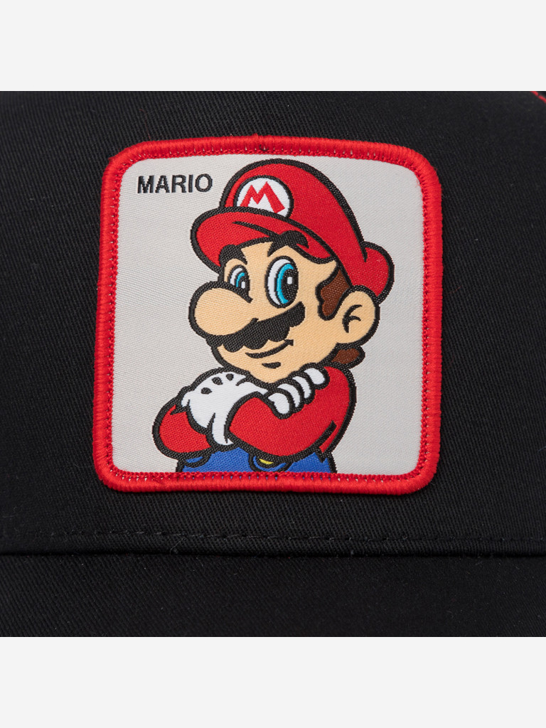 Бейсболка с сеточкой CAPSLAB CL/SMB/1/MAR2 Super Mario Mario (черный)