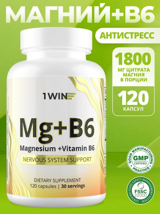 Магний В6 1WIN 120 капсул