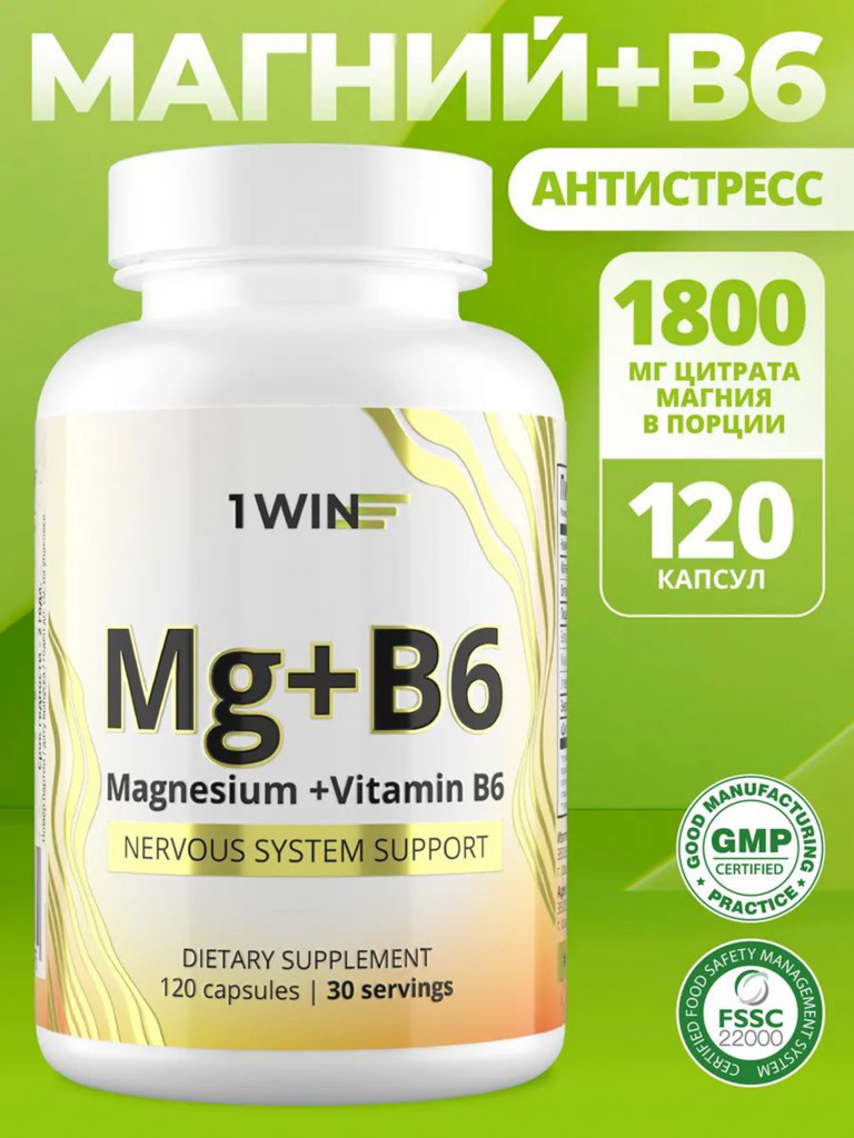 Магний В6 1WIN 120 капсул