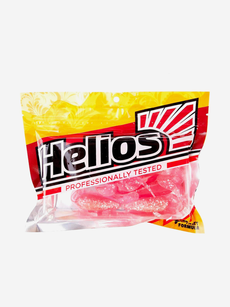 Мягкая приманка лягушка Helios Frog, 2,56" / 6,5 см, Silver Sparkles & Pink, 7 штук (HS-21-035)