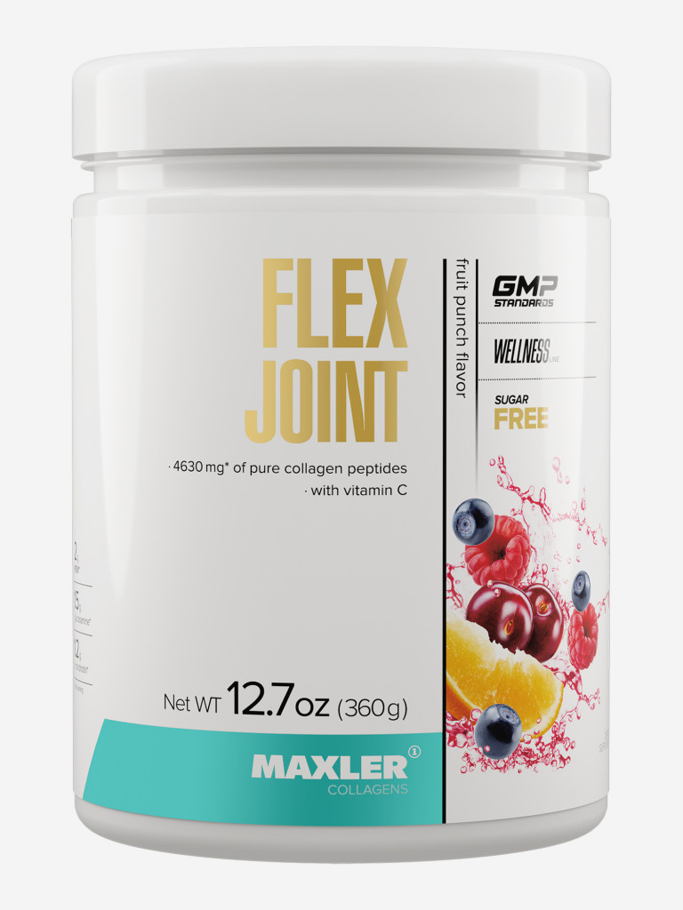 Коллаген, глюкозамин хондроитин МСМ, витамин С Maxler Flex Joint, 360 г - Фруктовый пунш (США)