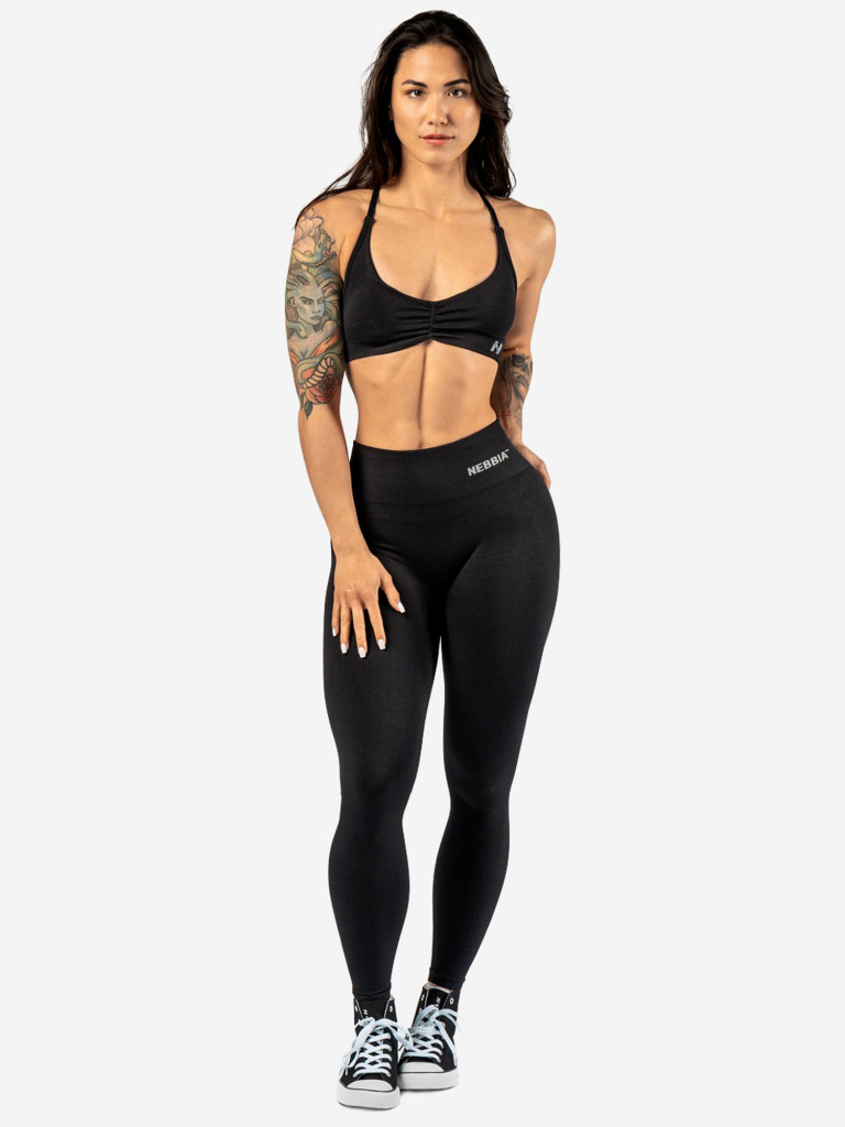 Топ спортивный женский Sports Bra TOTALLY SEAMLESS Black 305