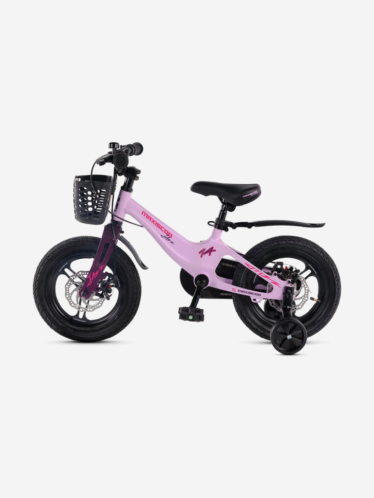 Велосипед детский Maxiscoo JAZZ PRO 14'', лавандовый матовый, 2025