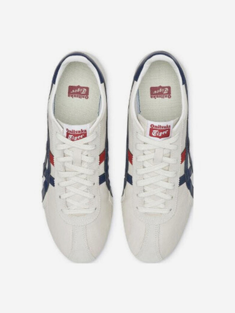 Кроссовки Onitsuka Tiger Runspark Cushioning, Slip Resistant, And Abrasion Resistant Low Top Running Shoes Unisex Silver White