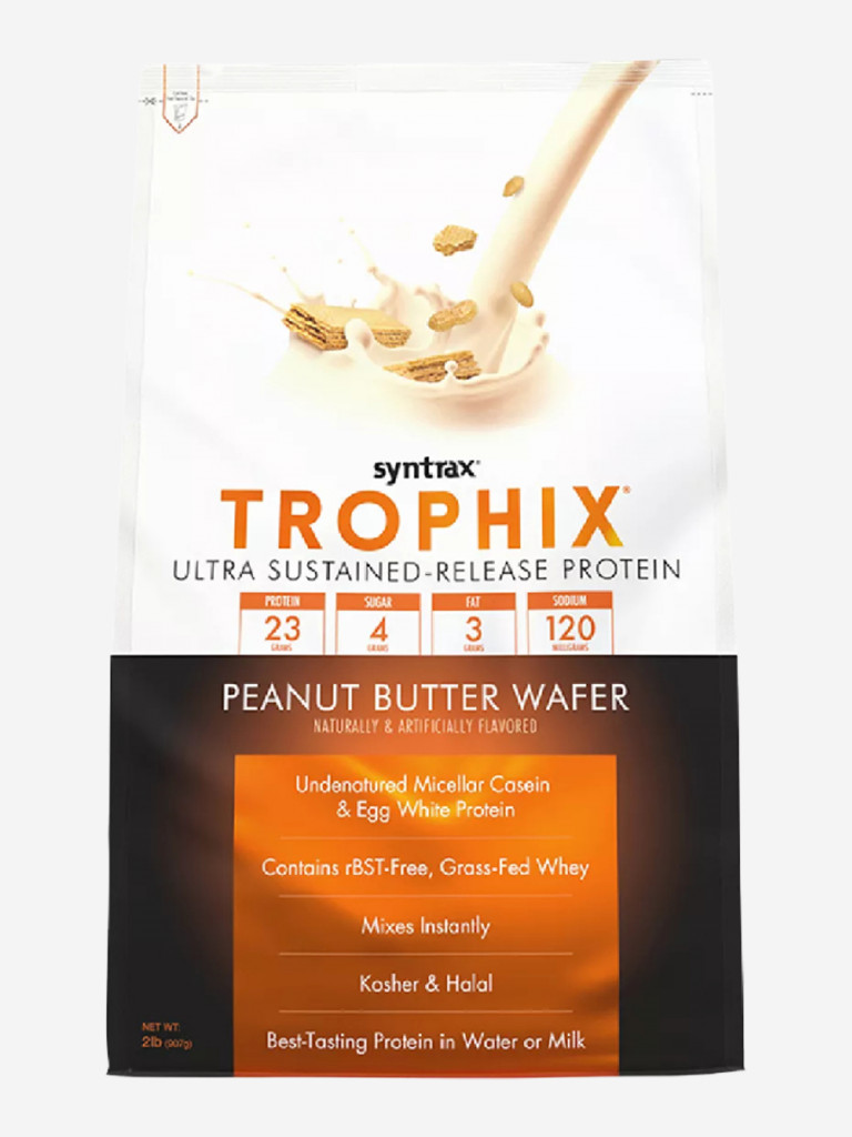 Протеин Syntrax Трофикс, Trophix, 907 г, Вафли с арахисовым маслом