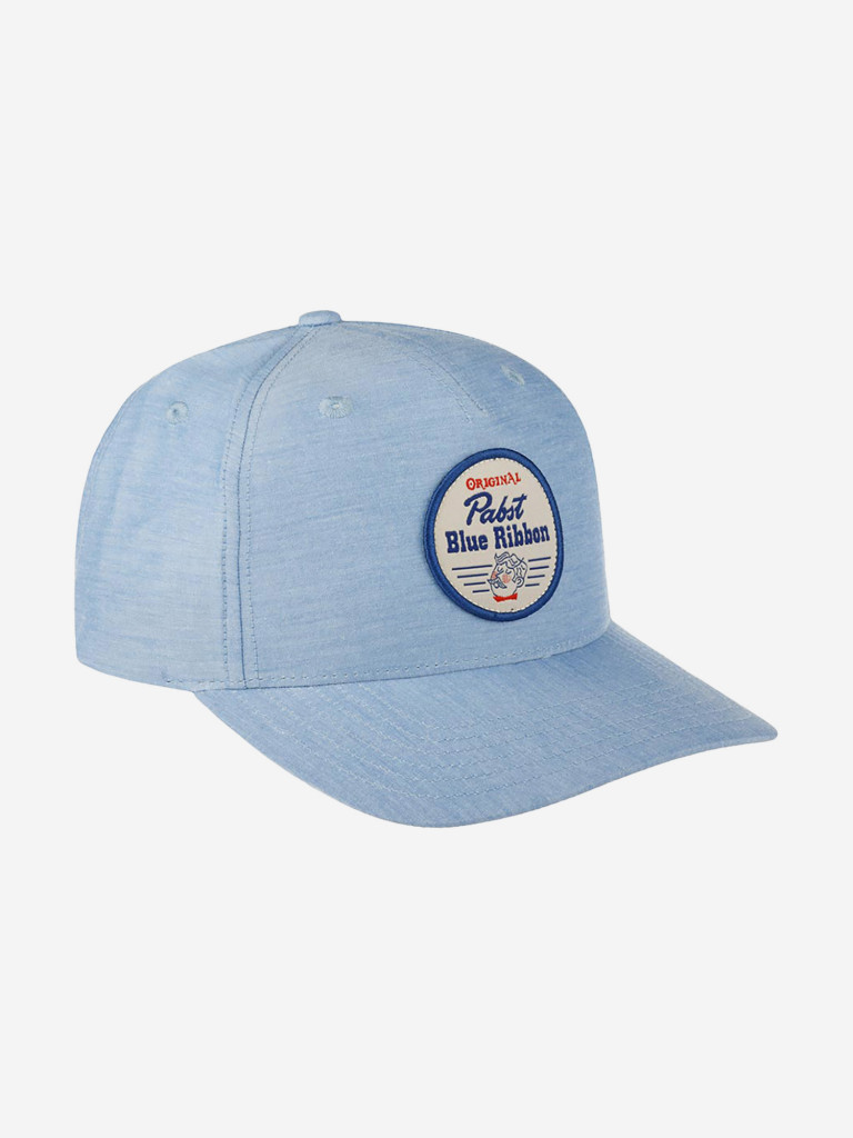 Бейсболка AMERICAN NEEDLE 21014A-PBC Pabst Blue Ribbon Beachwood (голубой)