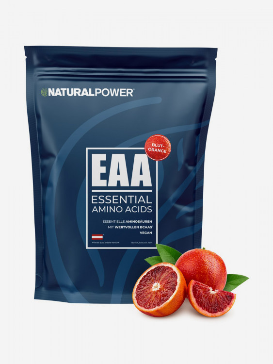 Аминокислоты EAA Natural Power 480г красный апельсин, Австрия