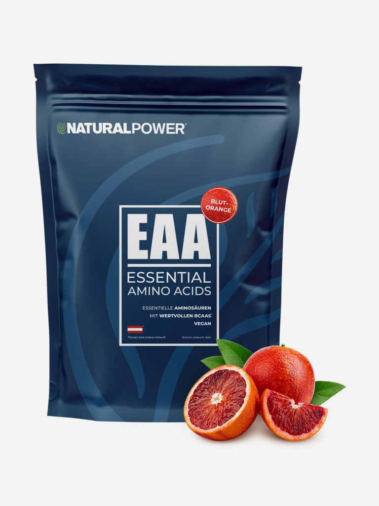 Аминокислоты EAA Natural Power 480г красный апельсин, Австрия