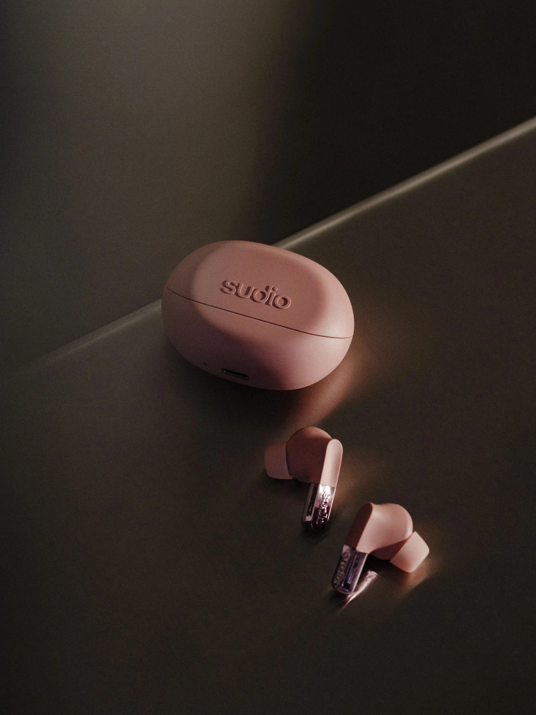 Беспроводные наушники Sudio N3 Pro In-Ear TWS Headphone с активным шумоподавлением, цвет: розовый