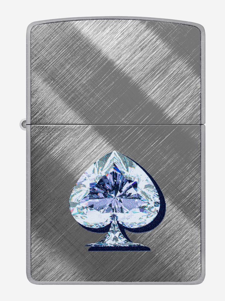 Зажигалка бензиновая ветроустойчивая Zippo Gleaming Spade Design Diago