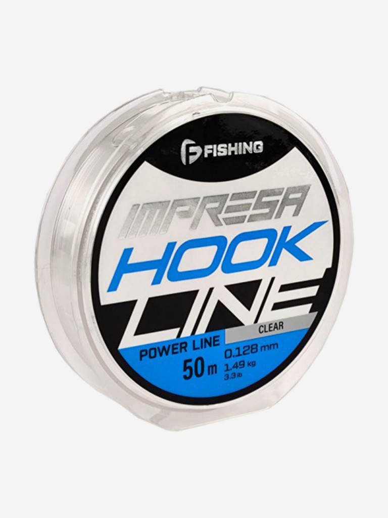 Леска F-FISHING Impresa Hook Line Clear 50м 0,128мм 1,49кг/3,3lb