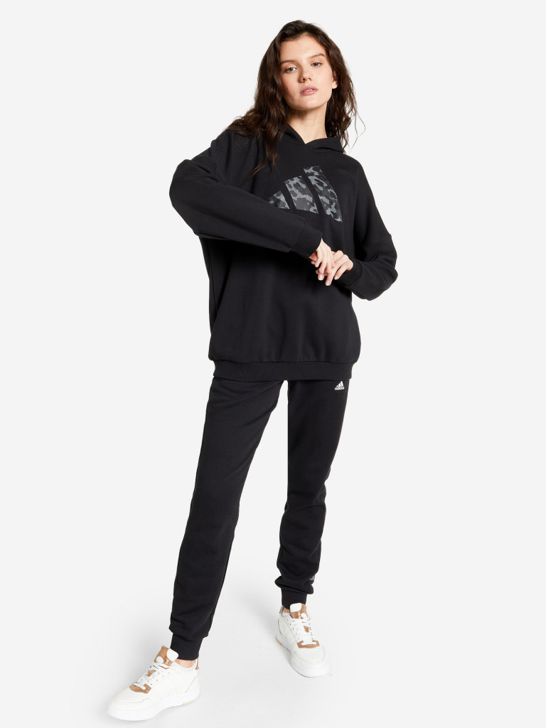 Худи женское оверсайз adidas Leopard