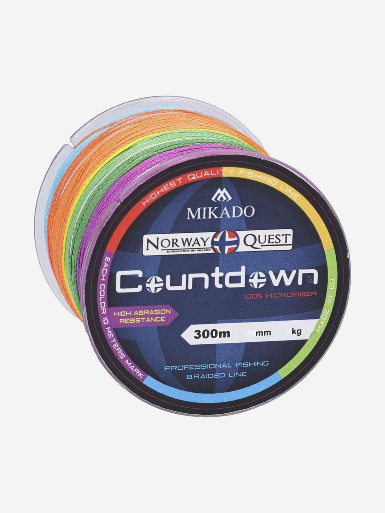 Плетеный шнур Mikado NORWAY QUEST COUNTDOWN 0,45 (300 м)-37.50 кг.