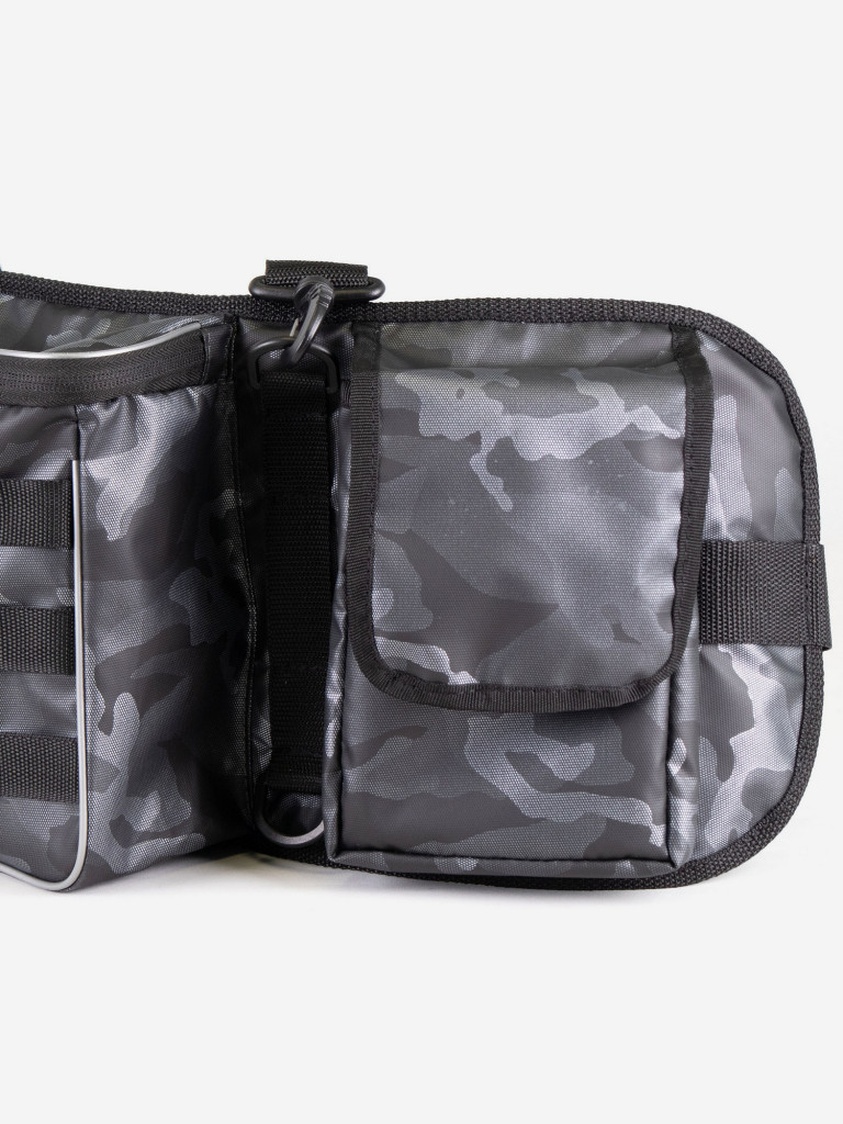 Сумка рыболовная поясная Yaman Fishing Belt Bag, 74х22х10 см, цвет серый камуфляж + 2 коробки LUNO.