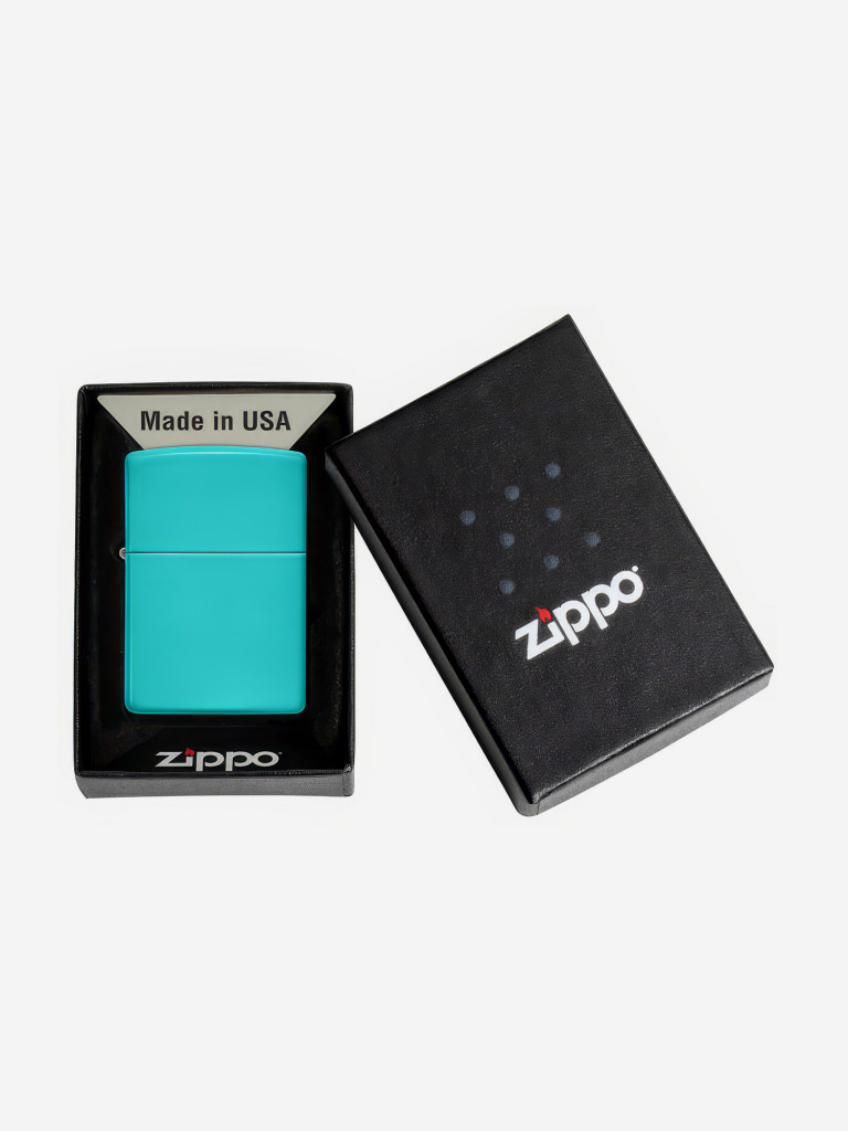 Зажигалка бензиновая ZIPPO 49454 Classic Flat Turquoise