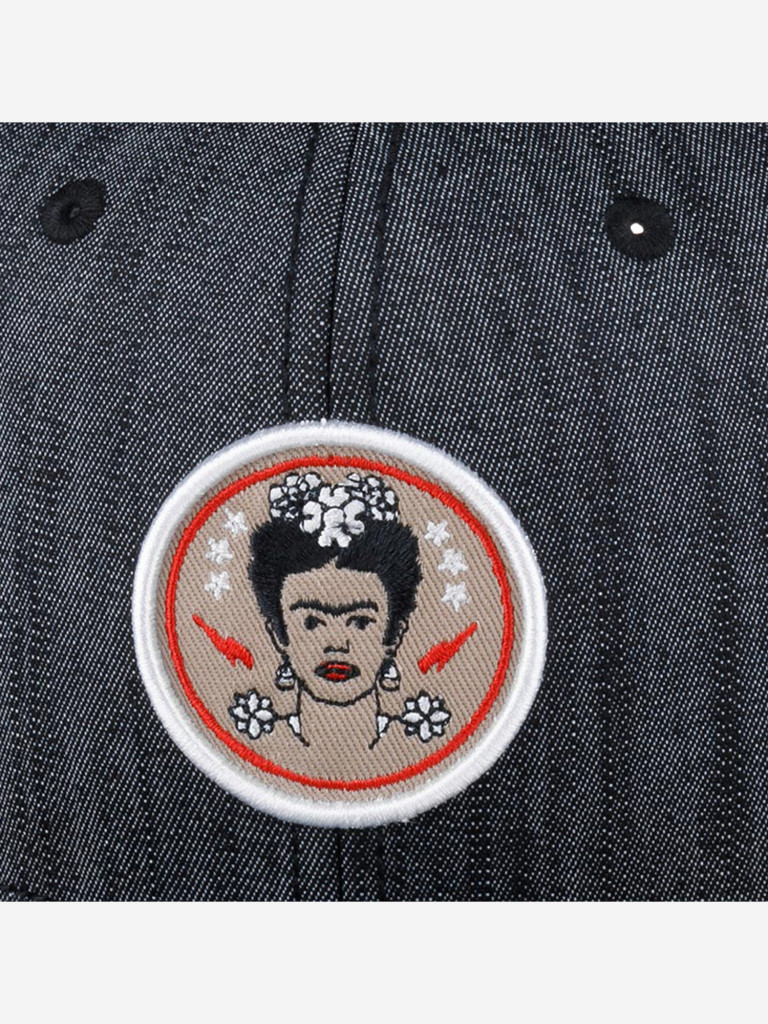 Бейсболка с прямым козырьком DJINNS 6P SB Frida Linen Rev. (черный)