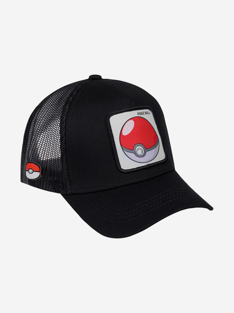 Бейсболка с сеточкой CAPSLAB CL/PKM/1/POK1 Pokemon Pokeball (черный)