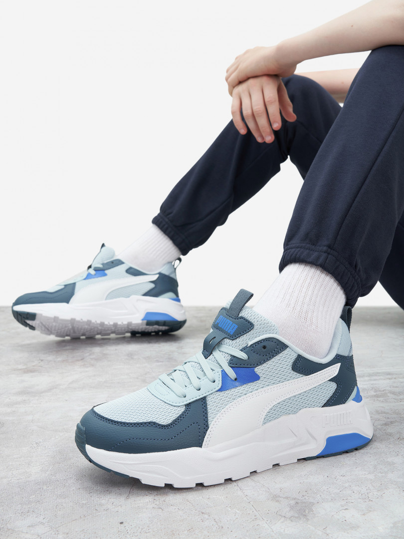 фото Кроссовки для мальчиков puma trinity lite jr, белый