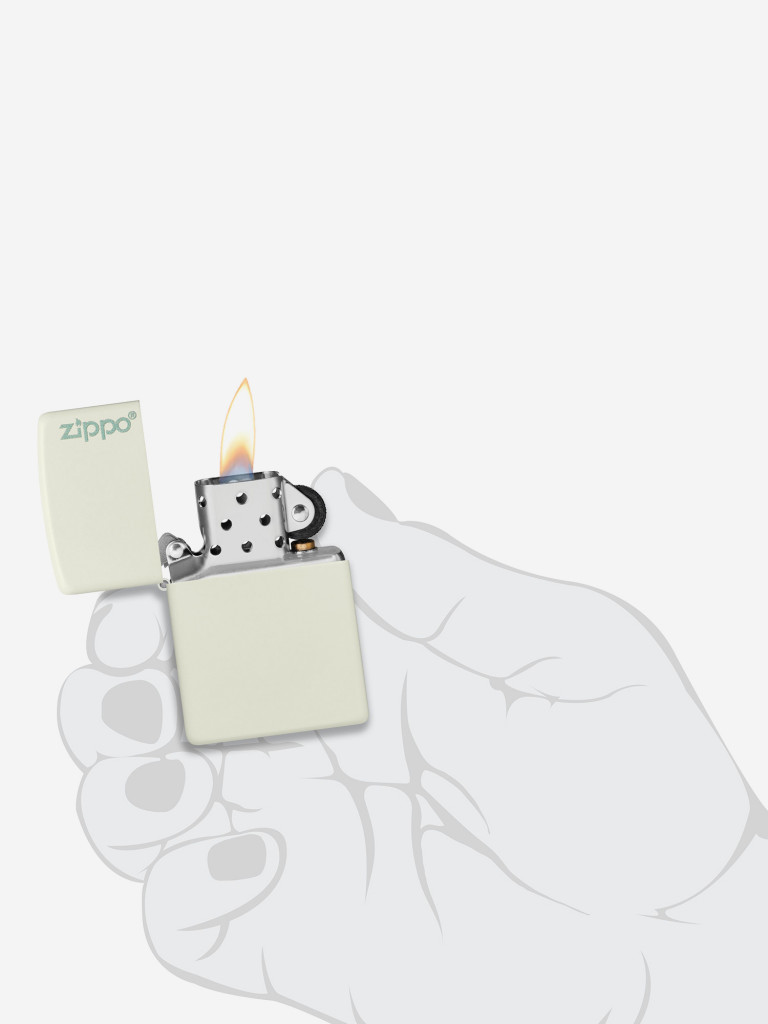 Зажигалка бензиновая ZIPPO 49193ZL Classic Logo Glow In The Dark