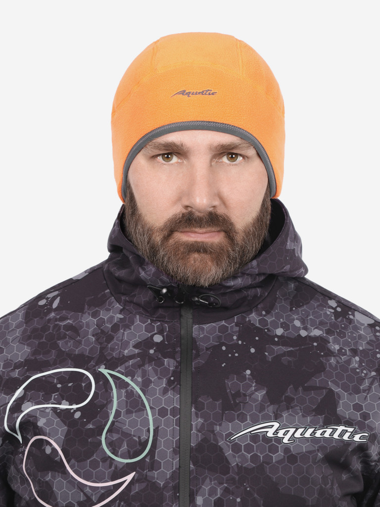 Шапка теплая softshell с флисом Aquatic Шф-10