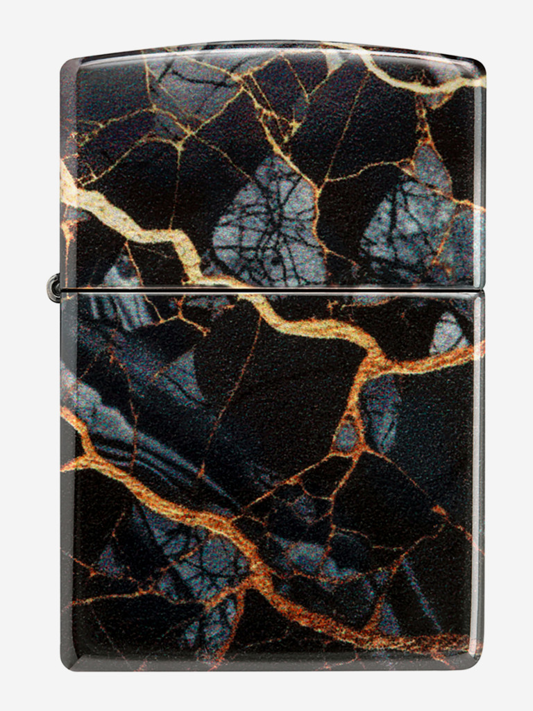 Зажигалка бензиновая ветроустойчивая Zippo Fusion Marble Design 540 Tumbled Chrome