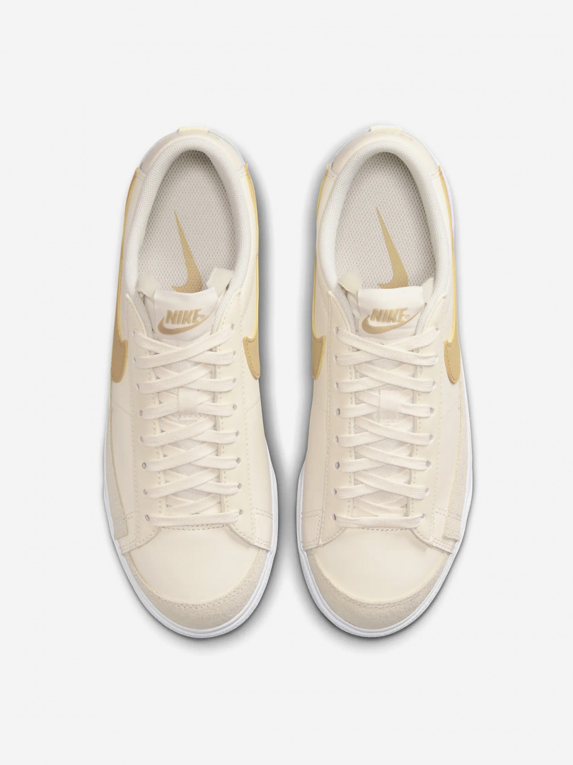 фото Кеды женские nike blazer low platform, бежевый