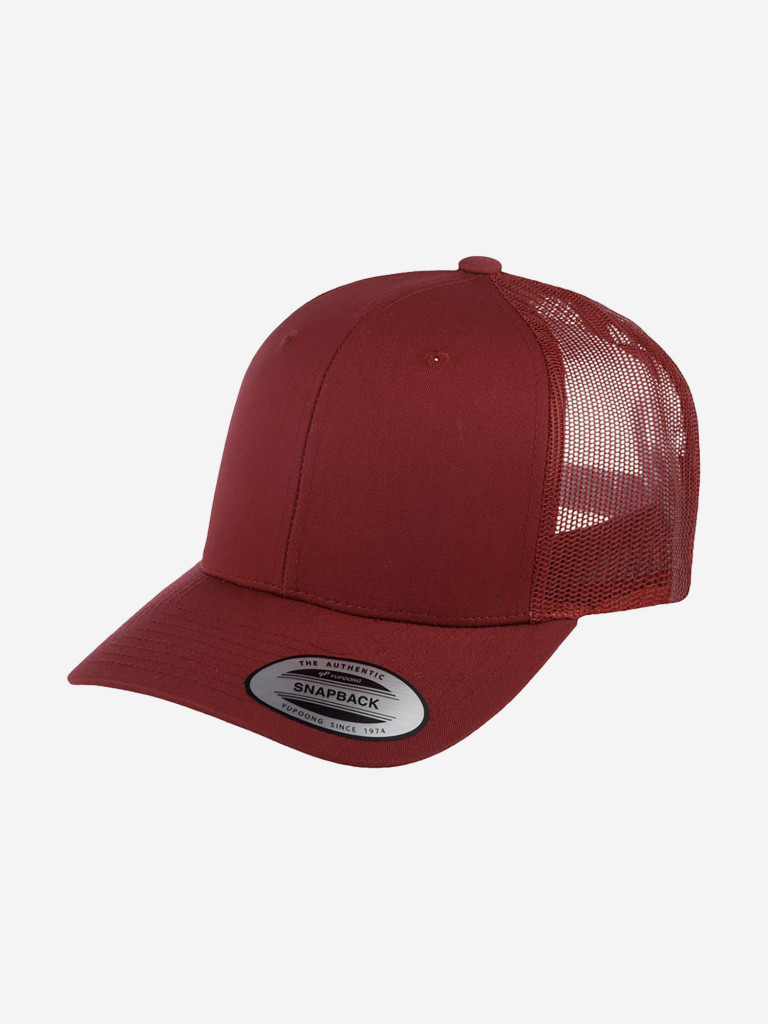Бейсболка с сеточкой FLEXFIT 6606 (малиновый)