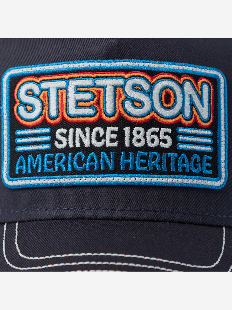 Бейсболка с сеточкой STETSON 7761182 TRUCKER CAP GLOW IN THE DARK (синий)