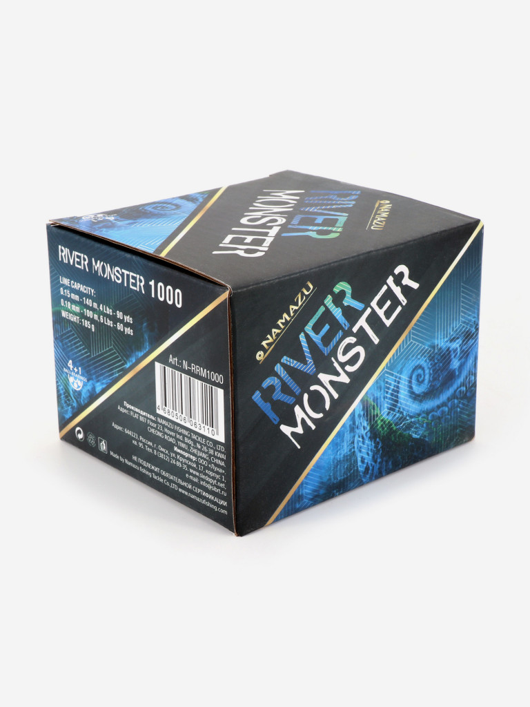 Катушка безынерционная Namazu River Monster RM4000, 4+1 подшипник, металлическая шпуля.