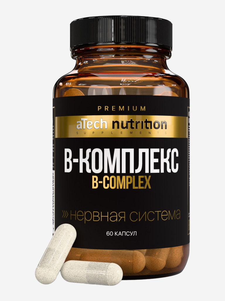 Биологически активная добавка к пище B-комплекс aTECH PREMIUМ, 60 капсул ТЖК 620мг