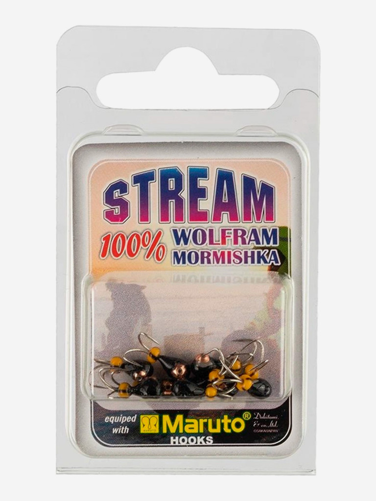 Мормышка Helios вольфрамовая Капля с отверстием коза с коронкой + бисер 3мм 0,45г Cu (MW-K1230W-Cu), 10 штук в упаковке