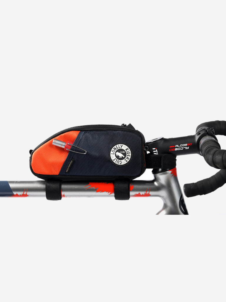 Велосипедная сумка на руль ULAC Trekking-max-1.2L Navy-Orange