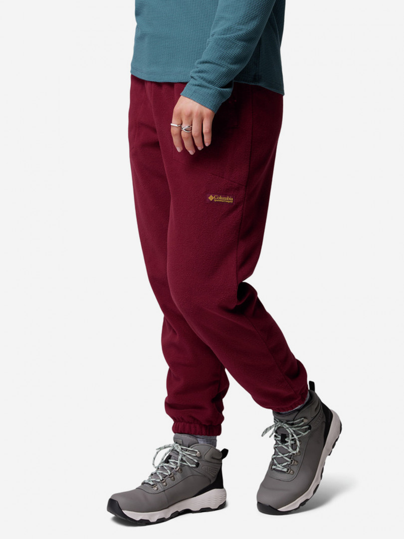 фото Брюки женские columbia sequoia grove fleece pant, красный