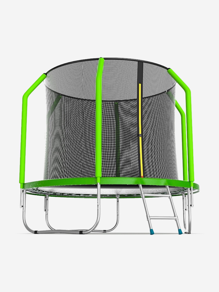 Батут каркасный EVO JUMP Cosmo 8ft зеленый, защитная сеть, диаметр 244 см