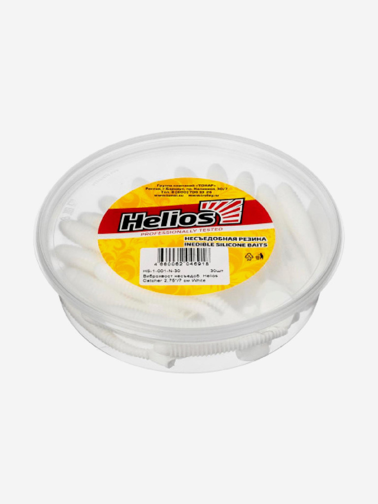 Мягкая приманка Helios Catcher, 2,75'' / 7 см, White, 30 шт (HS-1-001-N-30)