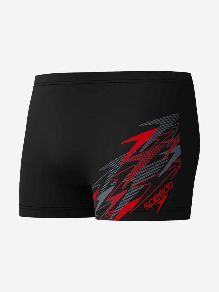 Плавки-шорты мужские Speedo Medley Logo Aquashort Blk/Red
