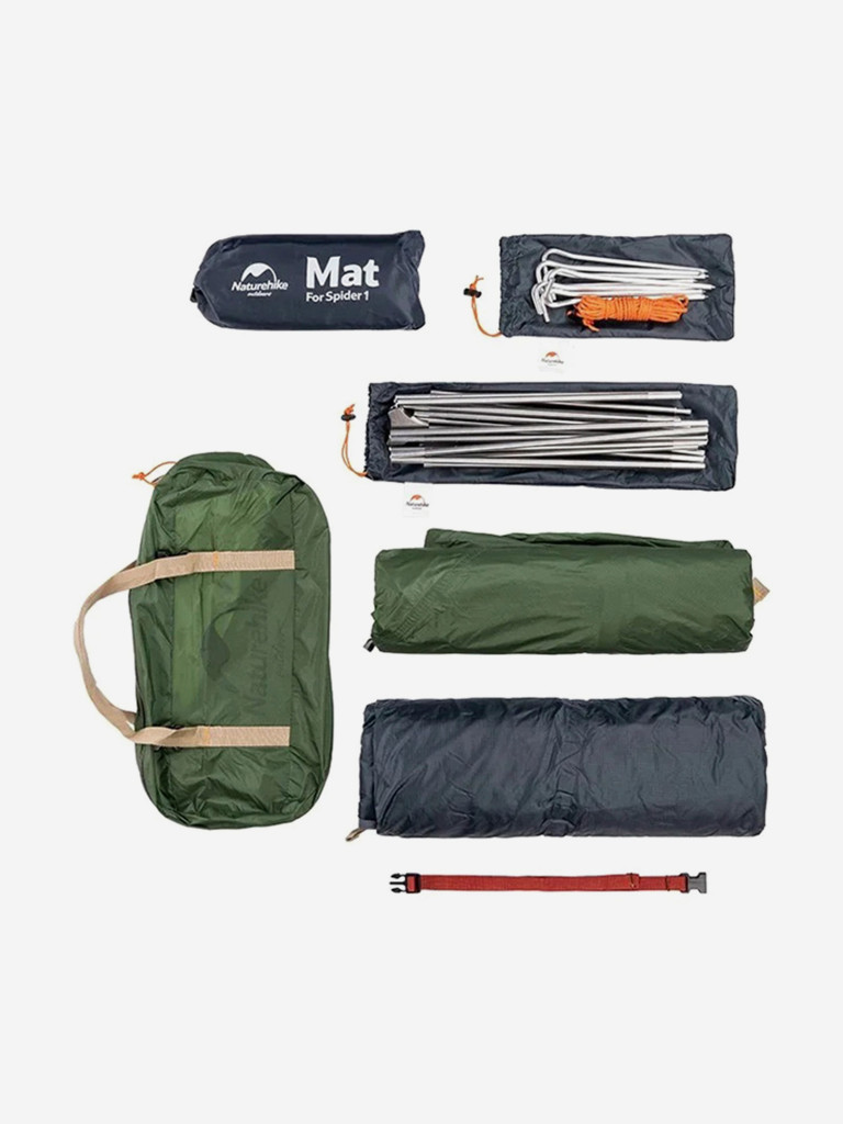 Палатка 1-местная Naturehike Spider 1 Cycling, нейлон 20 D, футпринт, синяя