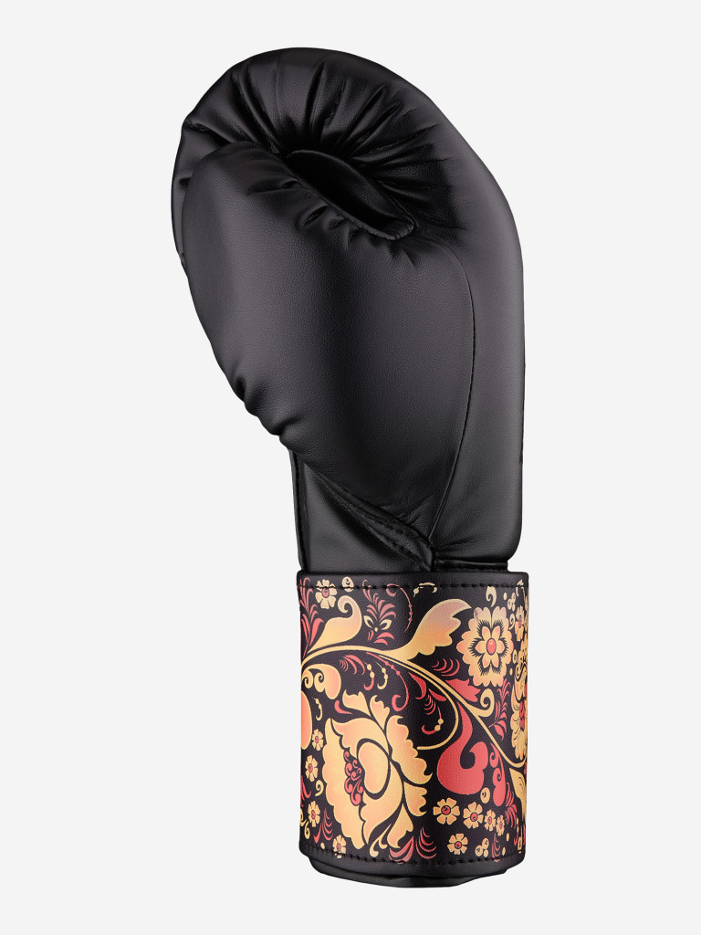 Тренировочные перчатки на липучке ULTIMATUM BOXING GEN7PRO-HTN KHOKHLOMA BLACK