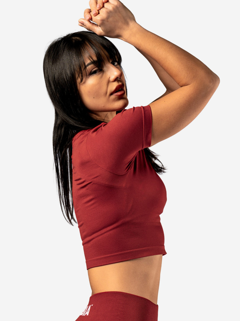 Топ женский NEBBIA Seamless Short-Sleeve Top POWER 891 Red