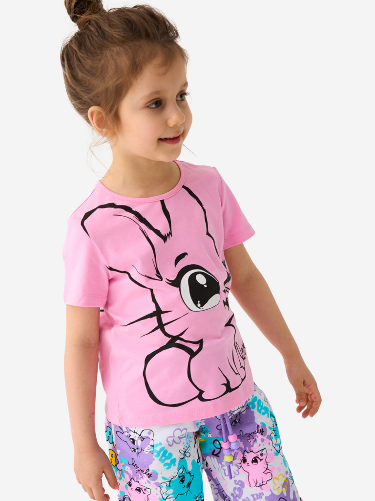 Футболка для девочки, 2 шт в комплекте PlayToday