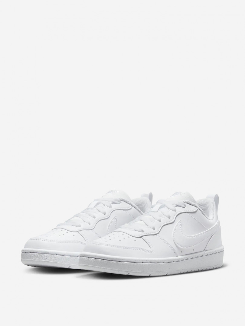 фото Кеды детские nike court borough low recraft bg, белый