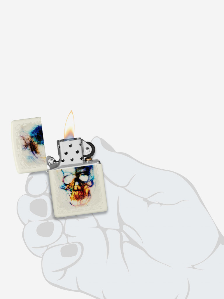 Зажигалка бензиновая ZIPPO 48563 Skull