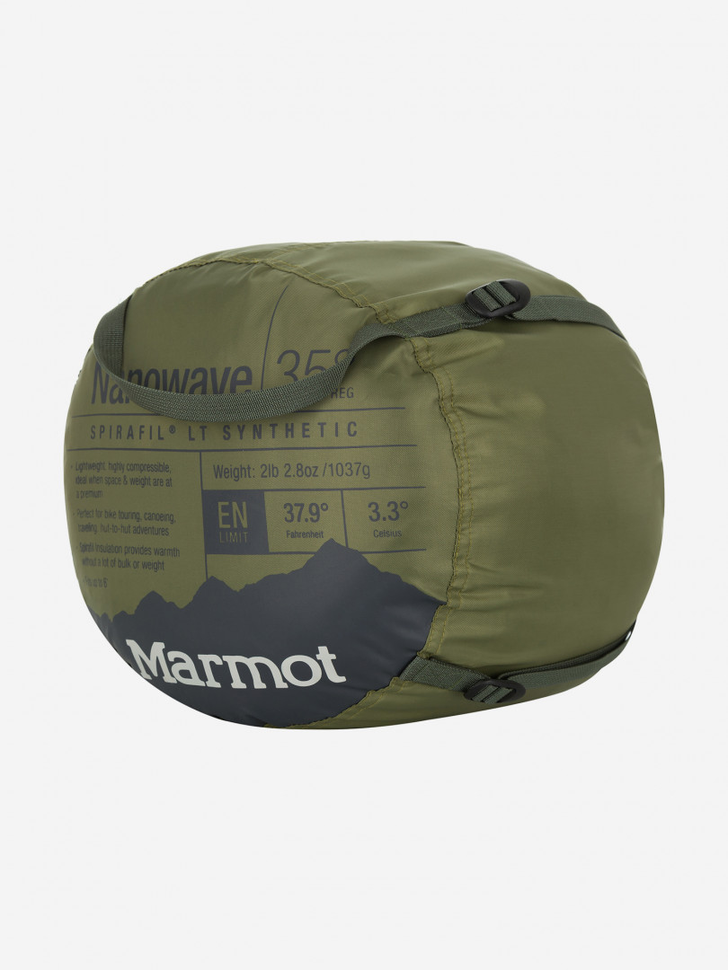 Спальный мешок Marmot Nanowave 35 +3 Long левосторонний, Серый