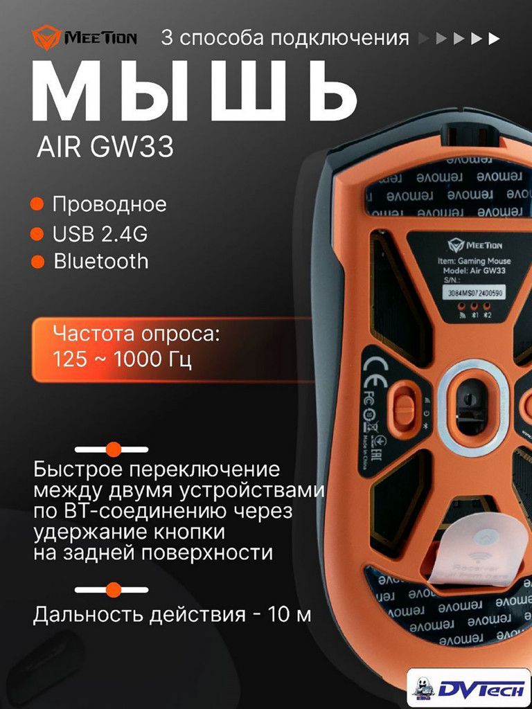 Игровая мышь MEETION GW33
